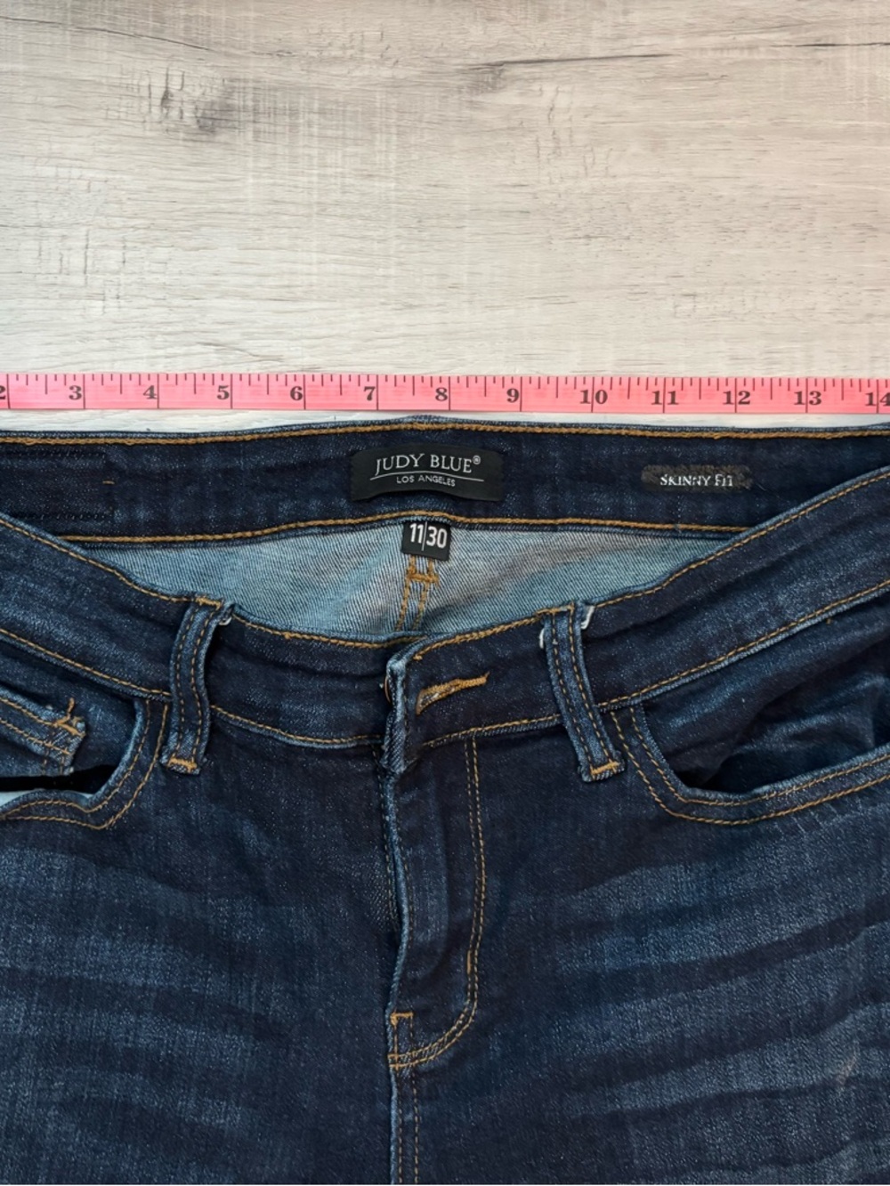 Judy Blue Skinny Jeans Dark Wash Stretch Women’s 11/30 Mid Rise - Picture 3 of 8
